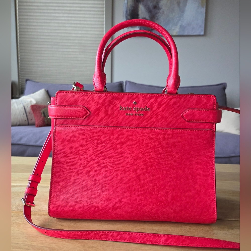 Kate Spade Medium Staci Satchel, Red